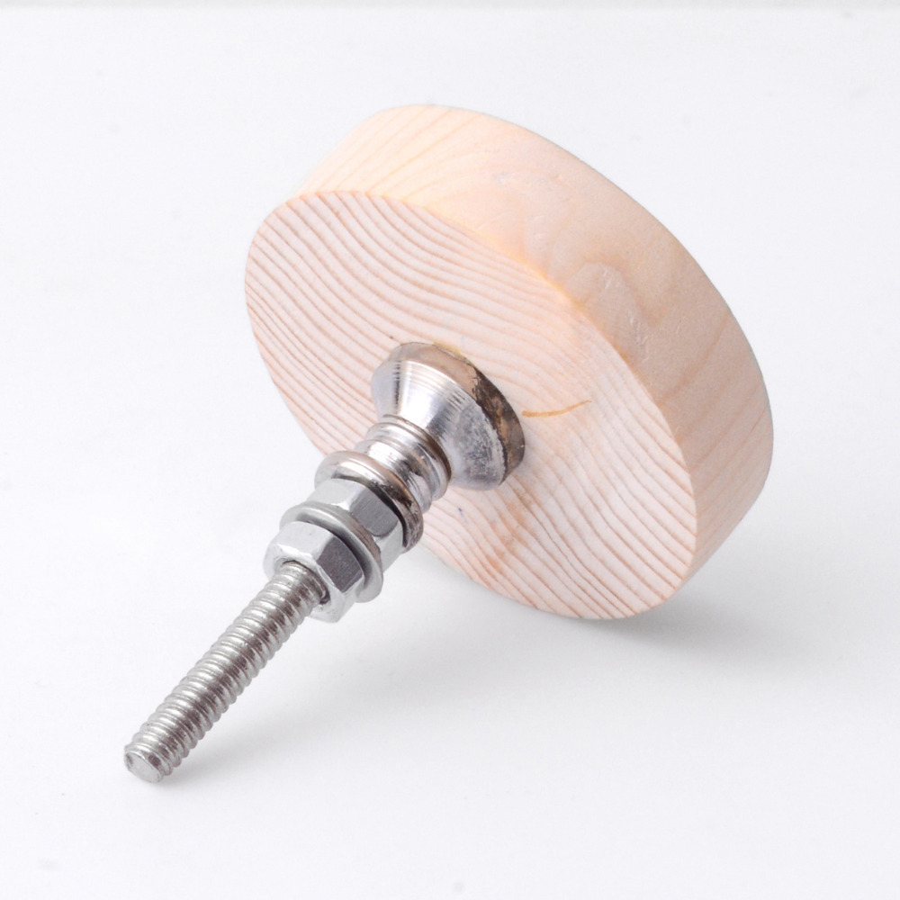 Handmade Pine Wood Basketball Sports Furniture Knob